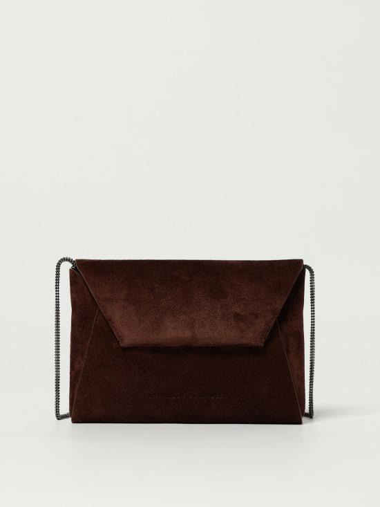 25FW 브루넬로 쿠치넬리 모닐레 장식 BC Duo 파우치 MWDLD2722 C4181 Burgundy