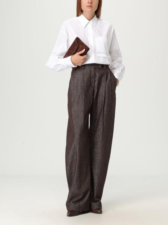 25FW 브루넬로 쿠치넬리 모닐레 장식 BC Duo 파우치 MWDLD2722 C4181 Burgundy - BRUNELLO CUCINELLI