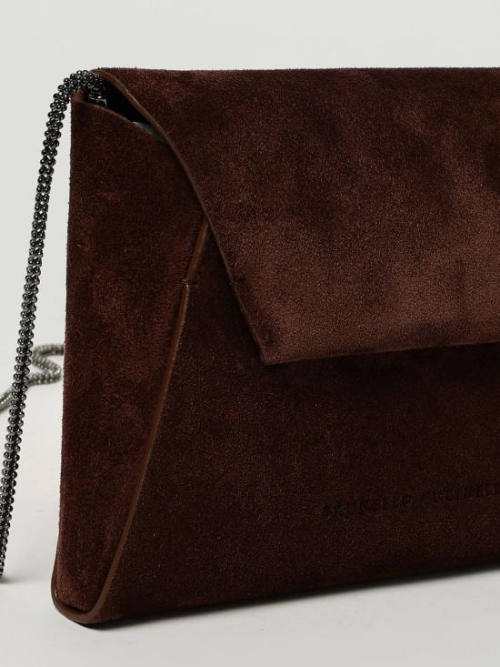 25FW 브루넬로 쿠치넬리 모닐레 장식 BC Duo 파우치 MWDLD2722 C4181 Burgundy - BRUNELLO CUCINELLI