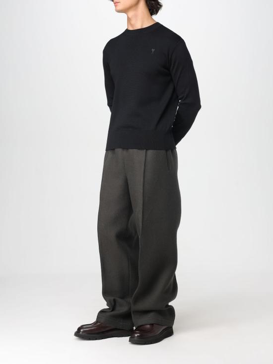 25FW 아미 ADC 크루넥 스웨터 HKS8260010 180 Black - AMI
