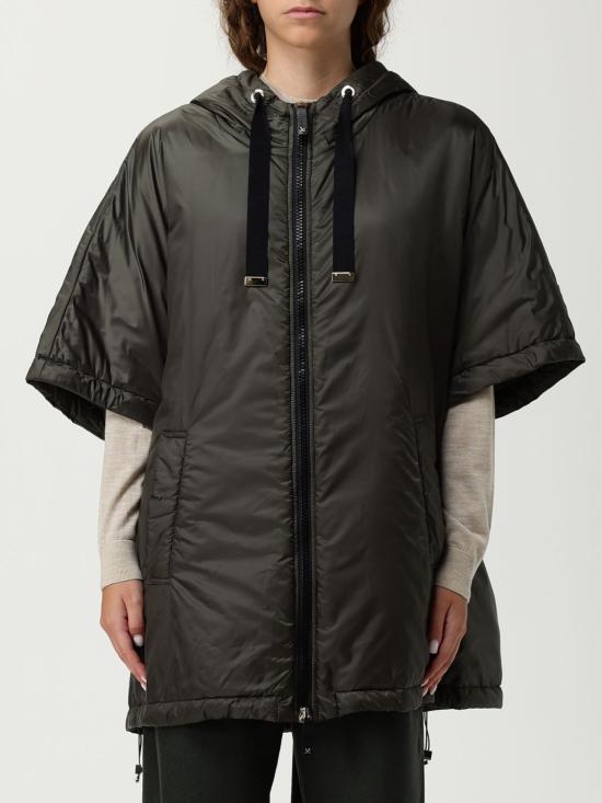 25FW 막스마라 더 큐브 케이프 패딩 자켓 2529736024600 087 Kaki