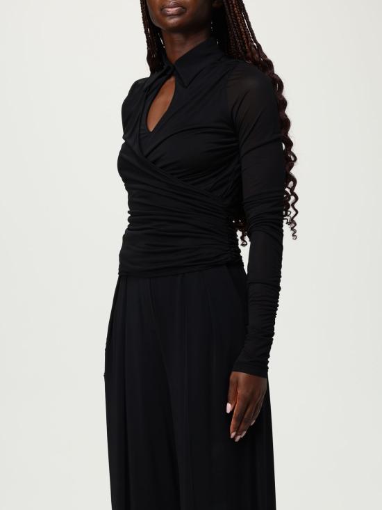 25FW 막스마라 긴팔 티셔츠 2521946088600 003 Black - MAX MARA