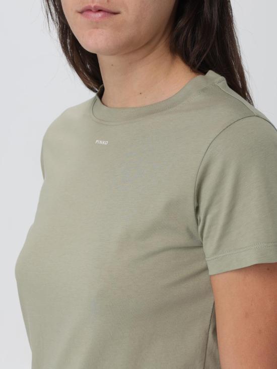 25FW 핑코 반팔 티셔츠 100373A1N8 U84 Green - PINKO