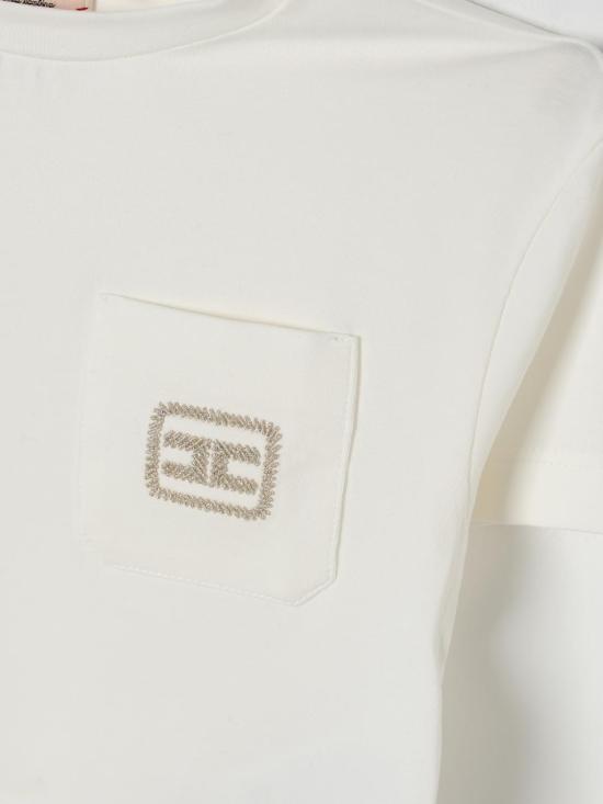 25FW [키즈] 엘리자베타프랜치 티셔츠 EGTS1020JE006 D046 Ivory - ELISABETTA FRANCHI