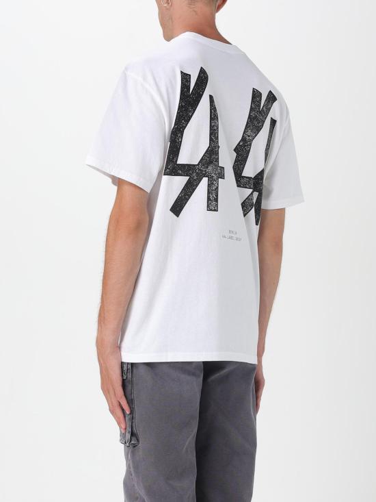 25FW 44레이블 반팔 티셔츠 B0030556FA582 P663 White - 44 LABEL