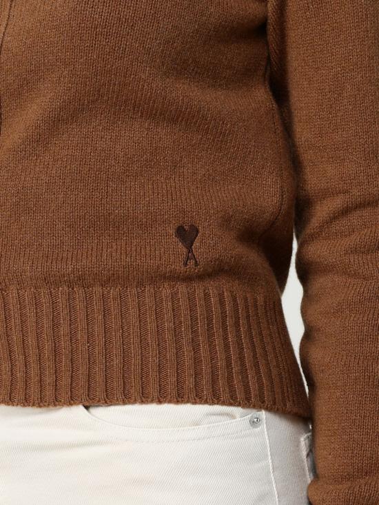 25FW 아미 ADC 캐시미어 가디건 FKC364005 216 Brown - AMI