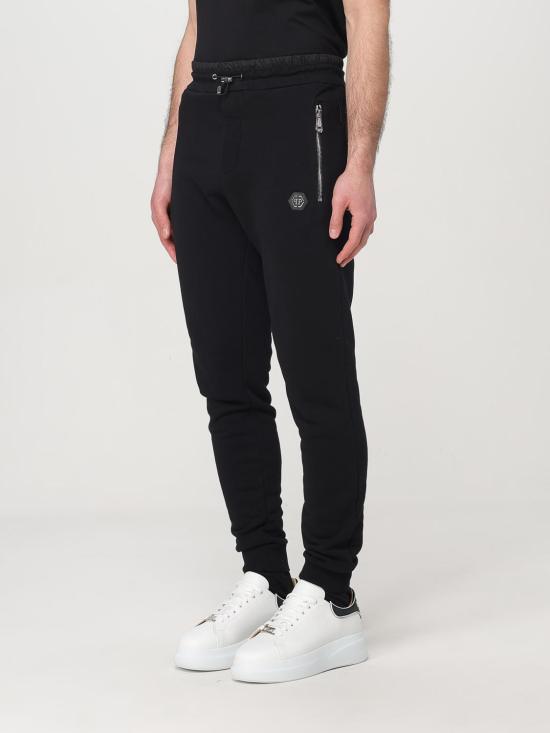 25FW 필립 플레인 트레이닝/조거 팬츠 SAECMJT2523PTE003N 02 Black - PHILIPP PLEIN