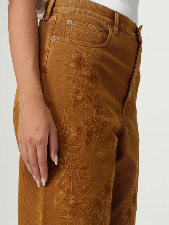 25FW 골든구스 데님 팬츠 GWP00844P00207755215 Bronze - GOLDEN GOOSE