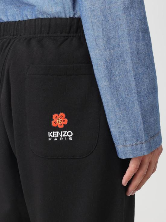  겐조 팬츠 FC65PA7934MF 99J Black - KENZO