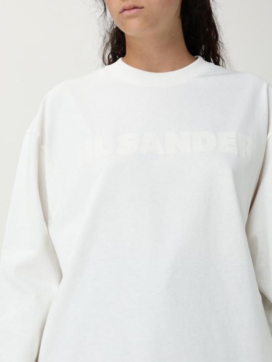 25FW 질샌더 긴팔 티셔츠 J03GC0136J20243 102 White - JIL SANDER