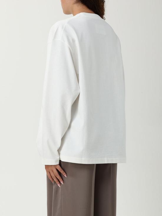 25FW 질샌더 긴팔 티셔츠 J03GC0136J20243 102 White - JIL SANDER