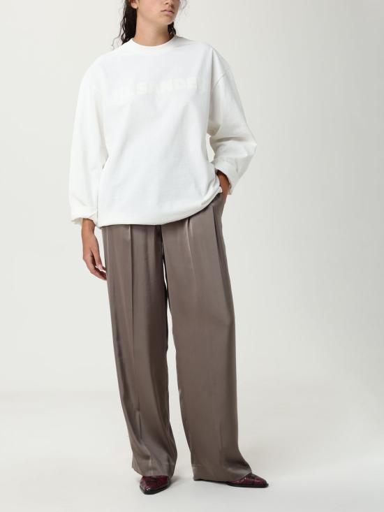 25FW 질샌더 긴팔 티셔츠 J03GC0136J20243 102 White - JIL SANDER