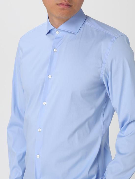 25SS 보스 긴팔 셔츠 50479915 450 Gnawed Blue - BOSS