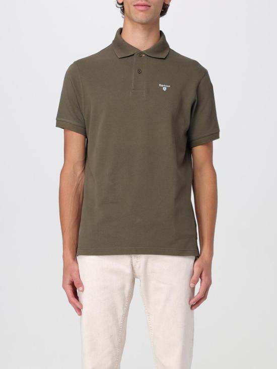 25FW 바버 폴로 티셔츠 MML0012 OL51 Olive