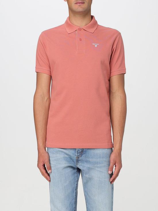 25FW 바버 폴로 티셔츠 MML0012 PI55 Pink