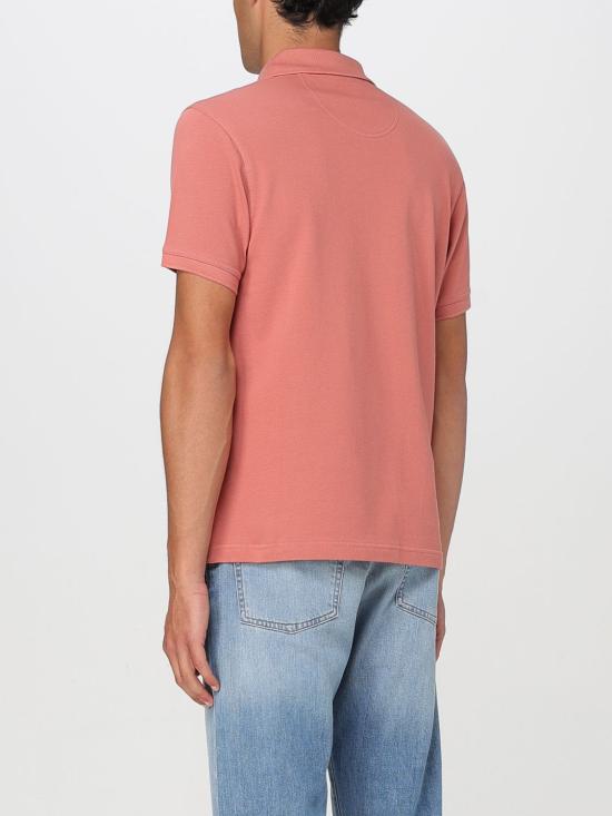 25FW 바버 폴로 티셔츠 MML0012 PI55 Pink - BARBOUR