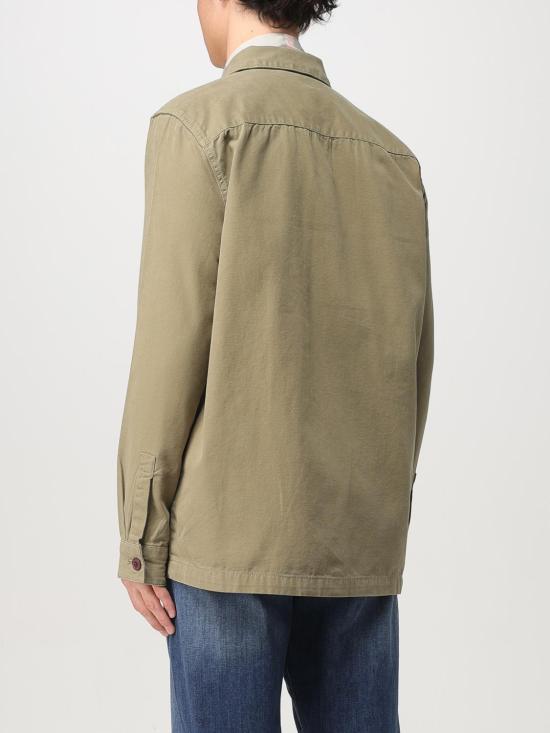25FW 바버 워시드 코튼 오버셔츠 MOS0281 OL31 Green - BARBOUR