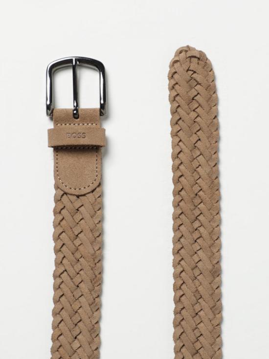 25SS 보스 가죽 벨트 50542184 270 Beige - BOSS