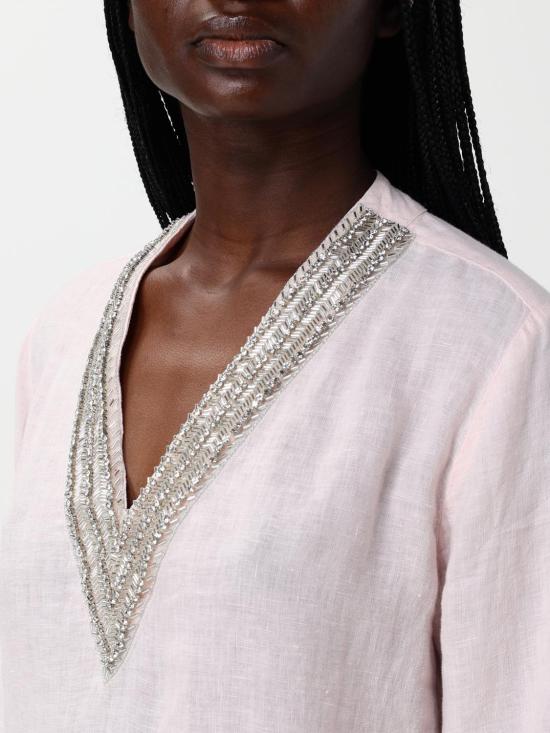 25SS 120 리노 블라우스 32ALIW1357000B31732ALIW 000089 Blush Pink - 120 LINO