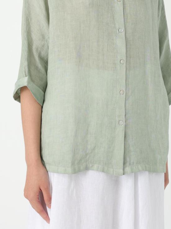 25SS 120 리노 블라우스 32ALIW7210000B56832ALIW S00030 Pistachio - 120 LINO