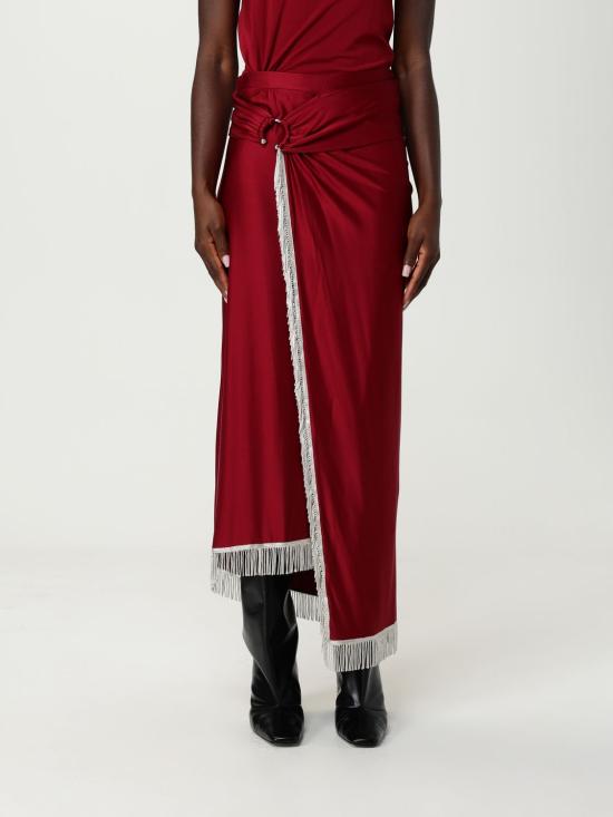 25FW 파코라반 롱 스커트 25AJJU079VI0267 P613 Red