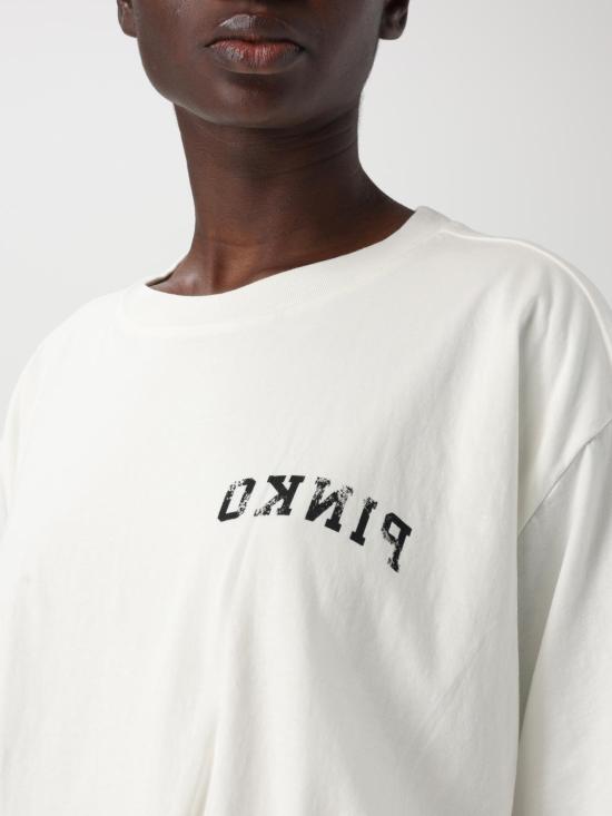 25FW 핑코 반팔 티셔츠 104257A2C0 Z05 White - PINKO