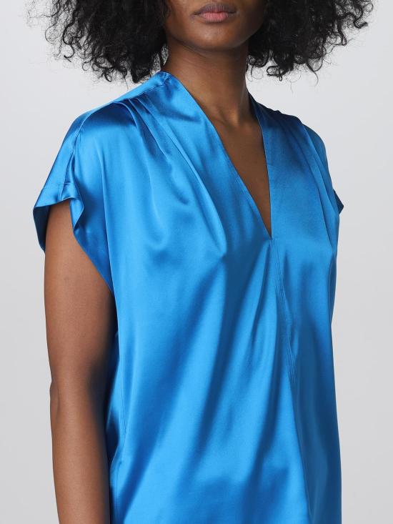  핑코 반팔 티셔츠 100376ZR64 F71 Blue - PINKO