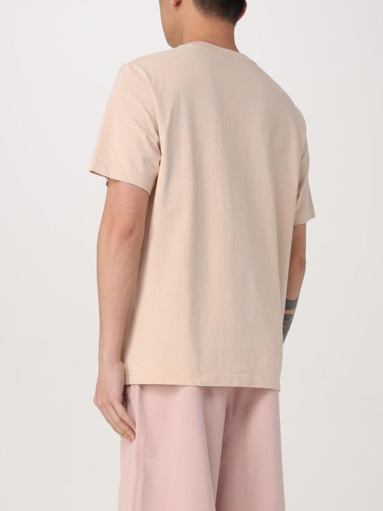 25FW 메종키츠네 볼드 폭스 헤드 패치 컴포트 티셔츠 MM00127KJ0118 P213 Yellow - MAISON KITSUNE