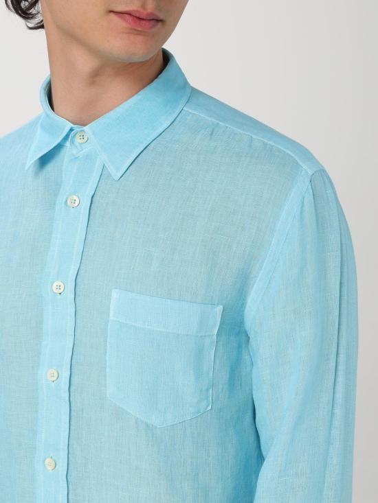 25SS 120 리노 긴팔 셔츠 32ALIM1425000011532ALIM S00020 Blue - 120 LINO