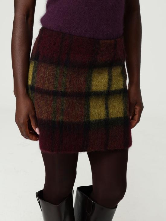 25FW 로베르토 콜리나 숏 스커트 253F60065 36 Burgundy - ROBERTO COLLINA