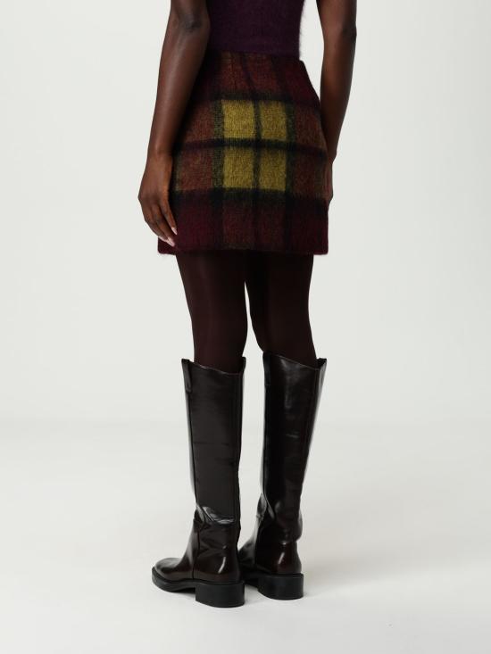 25FW 로베르토 콜리나 숏 스커트 253F60065 36 Burgundy - ROBERTO COLLINA