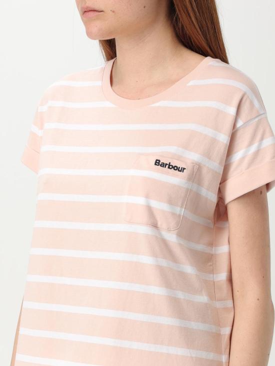 25SS 바버 반팔 티셔츠 LTS0670 PI35 Pink - BARBOUR