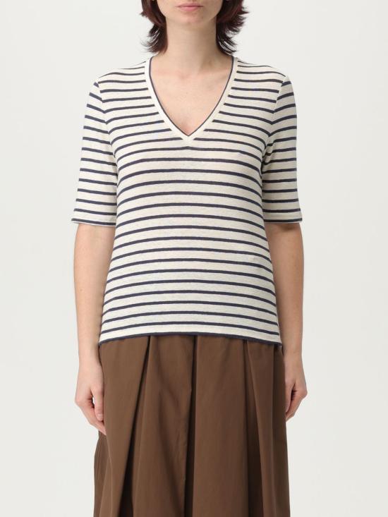 25FW 위켄드막스마라 반팔 티셔츠 2515941032600 010 Natural