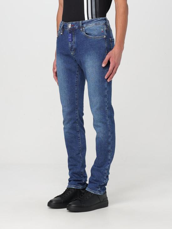 25SS 필립 플레인 데님 팬츠 SAECMDT4011PDE004N02 08HS Blue - PHILIPP PLEIN