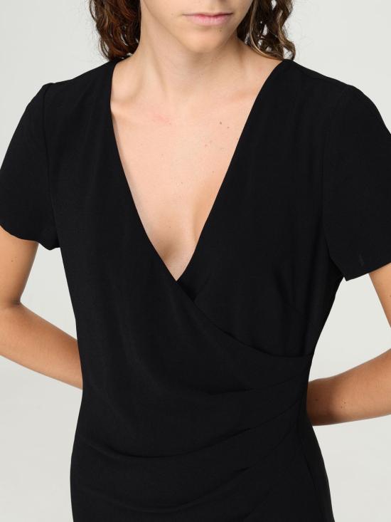 25FW 알마니 롱 원피스 XW000665AF10872 UC001 Black - ARMANI