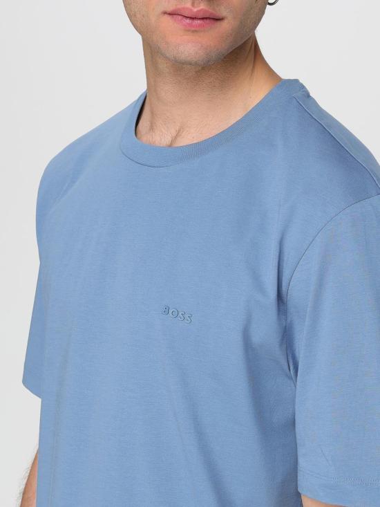 25FW 보스 반팔 티셔츠 50468347 459 Gnawed Blue - BOSS