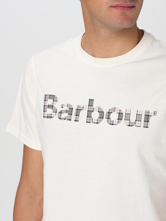 25SS 바버 반팔 티셔츠 MTS1265 WH52 White - BARBOUR