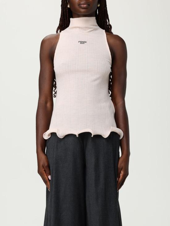 25FW 펜디 민소매 티셔츠 FS9740AVFE F1T6T Pink