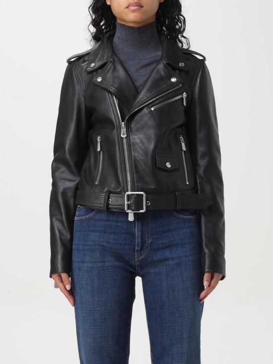 25FW 핑코 바이커 자켓 103897A21L M04 Brown