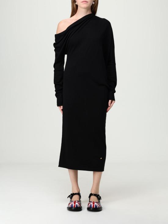 25FW 모스키노 롱 원피스 04810401 0555 Black