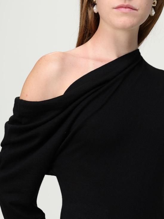 25FW 모스키노 롱 원피스 04810401 0555 Black - MOSCHINO