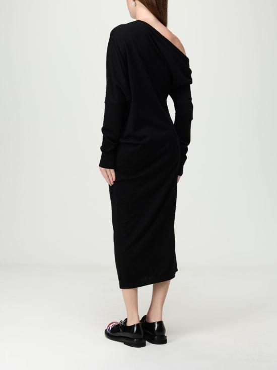 25FW 모스키노 롱 원피스 04810401 0555 Black - MOSCHINO