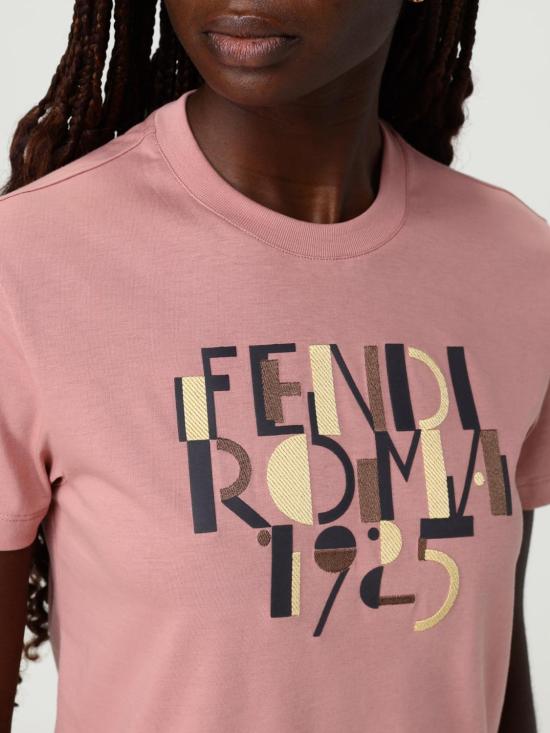 26SS 펜디 반팔 티셔츠 FS7254AVF9 F1T6N Pink - FENDI