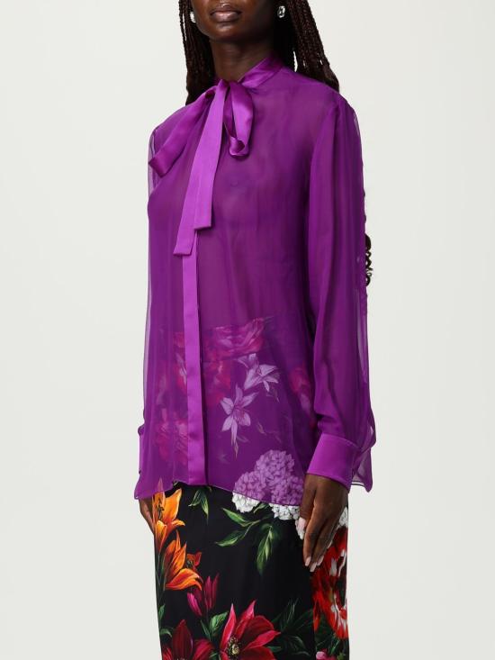 25FW 돌체앤가바나 셔츠 F5S81TFU1AT F0571 Violet - DOLCE & GABBANA