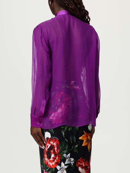 25FW 돌체앤가바나 셔츠 F5S81TFU1AT F0571 Violet - DOLCE & GABBANA