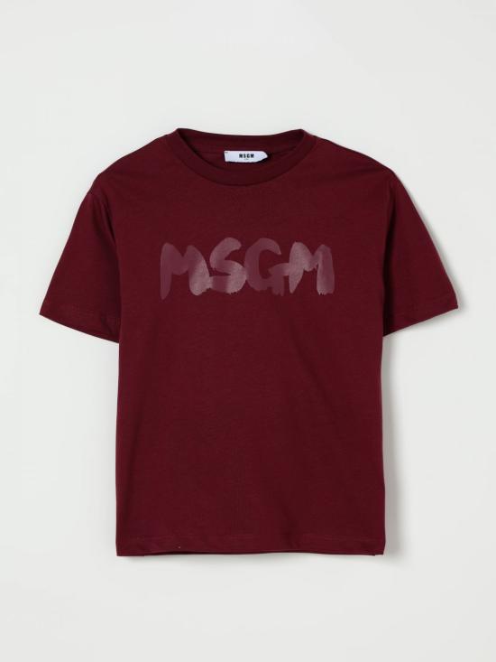 25FW [키즈] 엠에스지엠 티셔츠 F5MSJUTH011 MS034 Burgundy