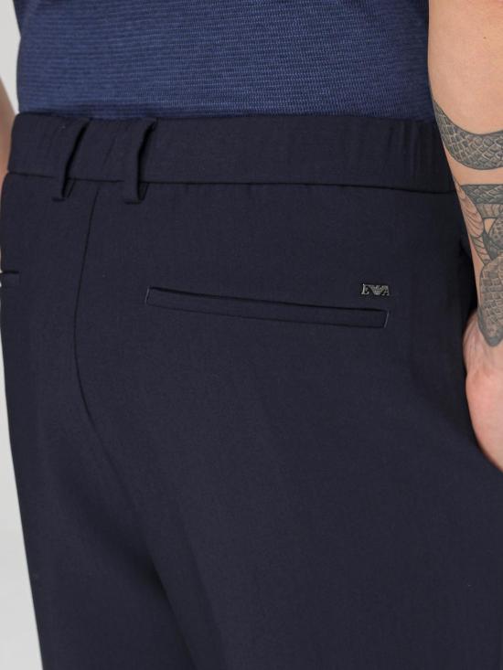 25SS 엠포리오 아르마니 스트레이트 팬츠 6D1PM61NFTZ 0920 Blue - EMPORIO ARMANI