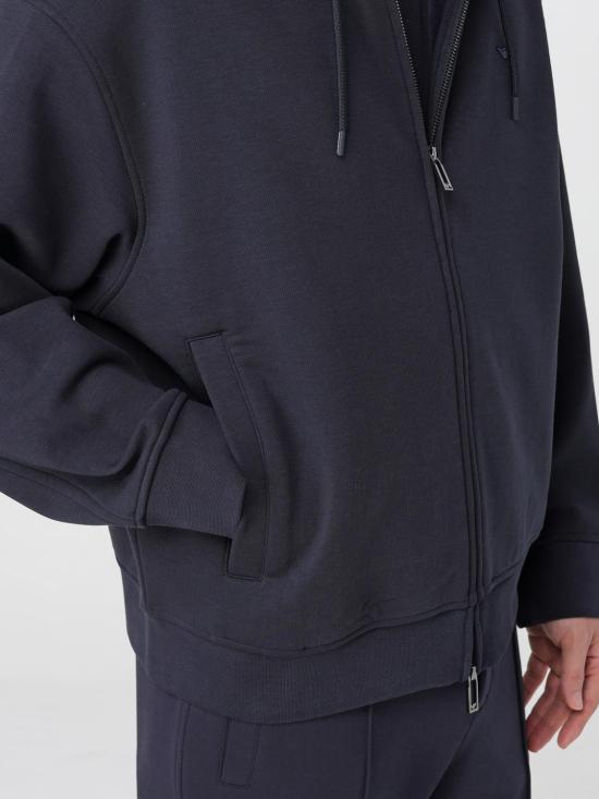 25SS 엠포리오 아르마니 집업 니트 6D1M901JOTZ 0920 Blue - EMPORIO ARMANI