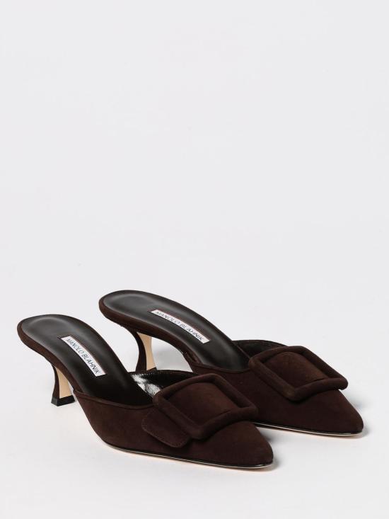 25FW 마놀로 블라닉 뮬/슬리퍼 9XX 0246 0038 2011 Dark - MANOLO BLAHNIK