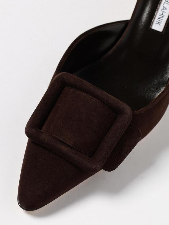 25FW 마놀로 블라닉 뮬/슬리퍼 9XX 0246 0038 2011 Dark - MANOLO BLAHNIK